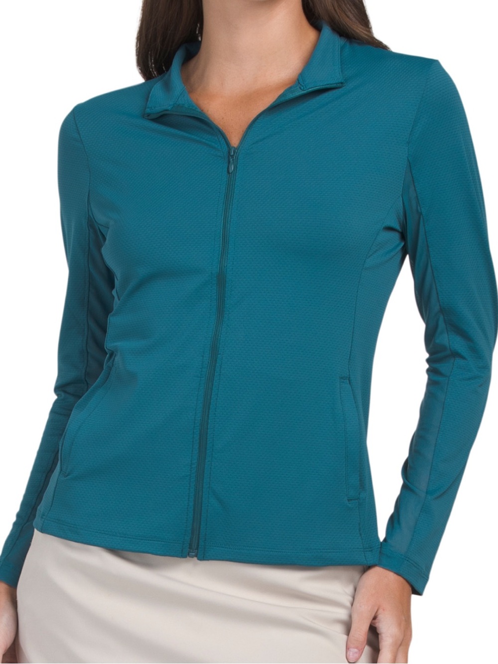 Gottex Women’s Teal Full-Zip Performance Jacket